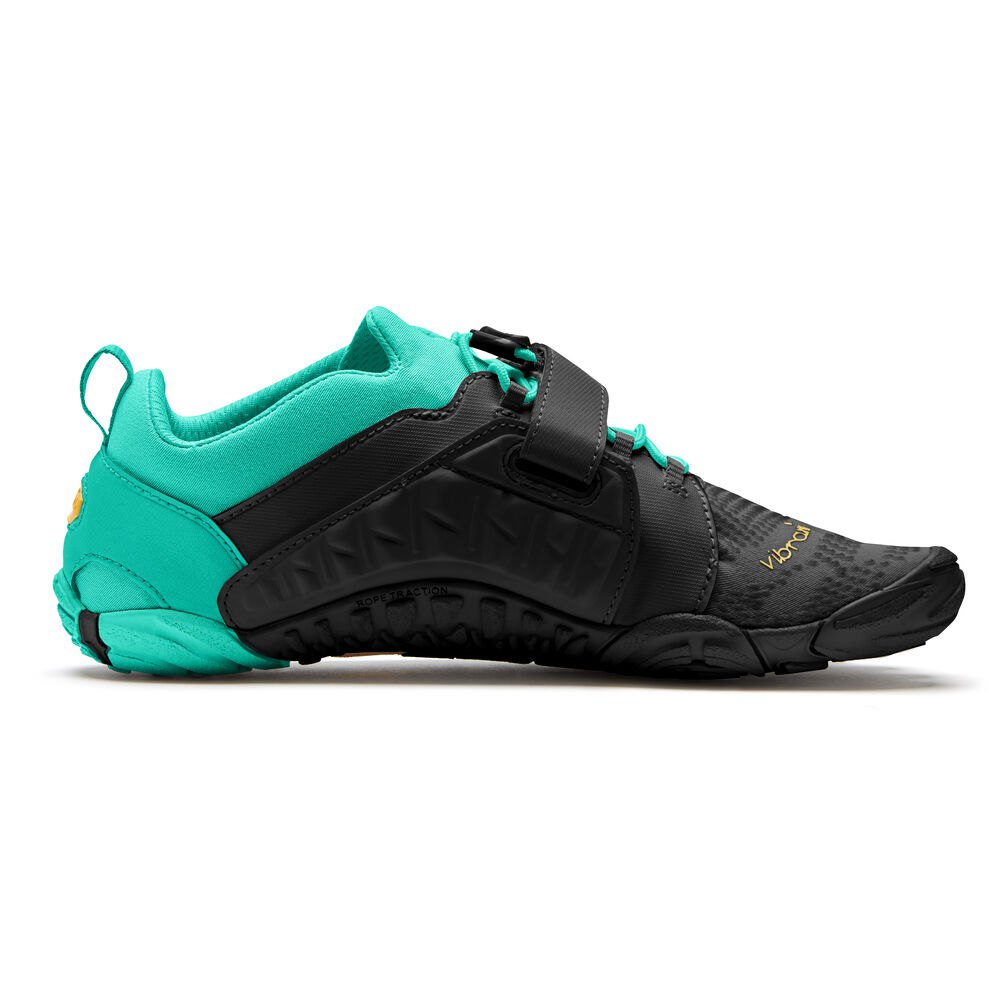 Vibram FiveFingers Dame Vandrestøvler Sort/Grøn - V-Train 2.0 - 6827VBPOF